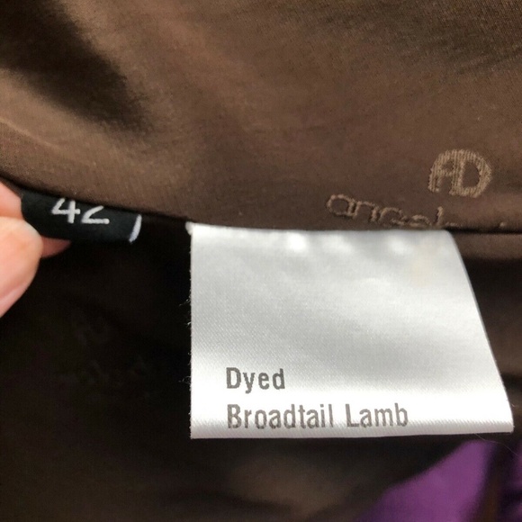 Angelo Danzi Dyed Broadtail Lamb Fur Jacket w/belt - Picture 13 of 13